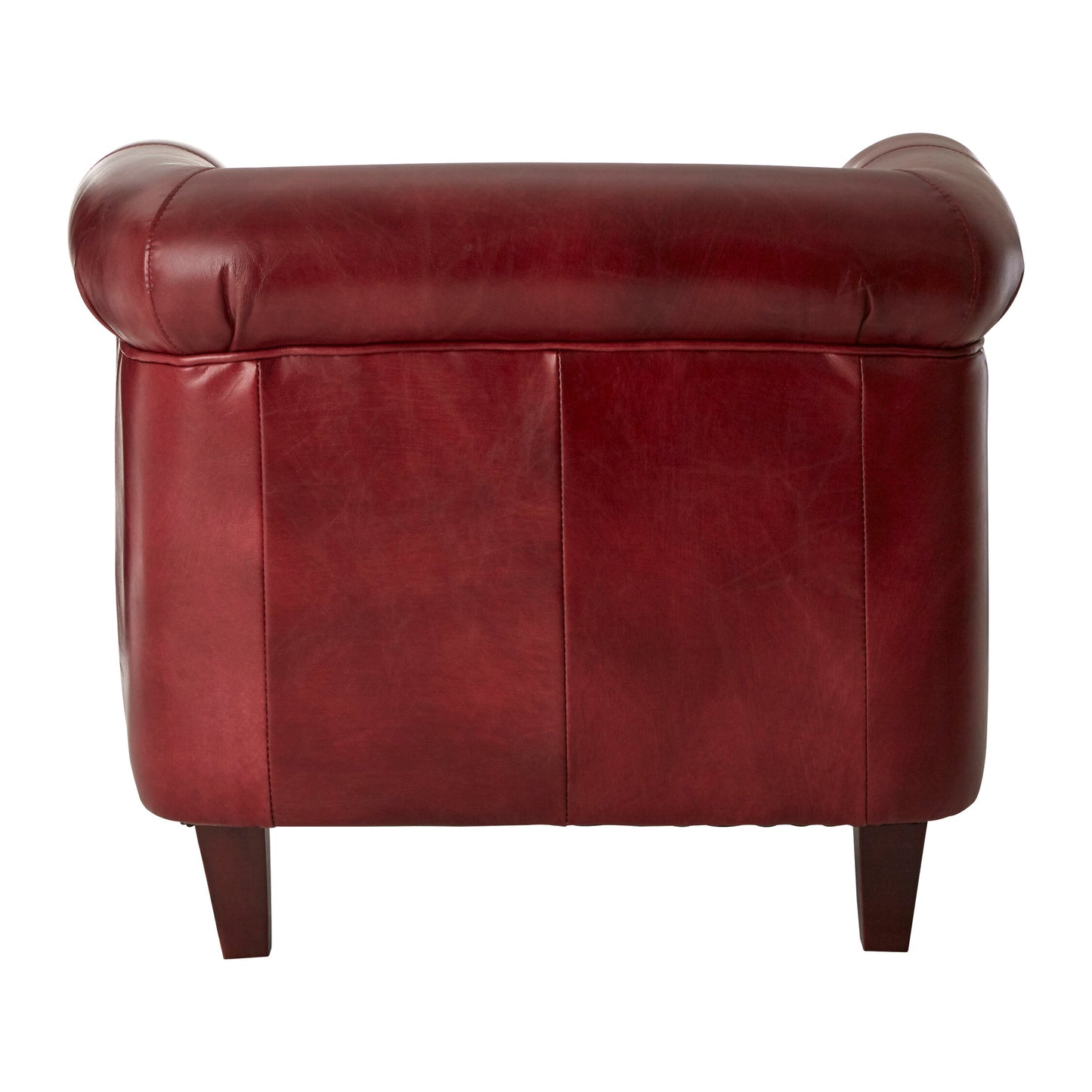 Speakeasy Deep Red Leather Armchair