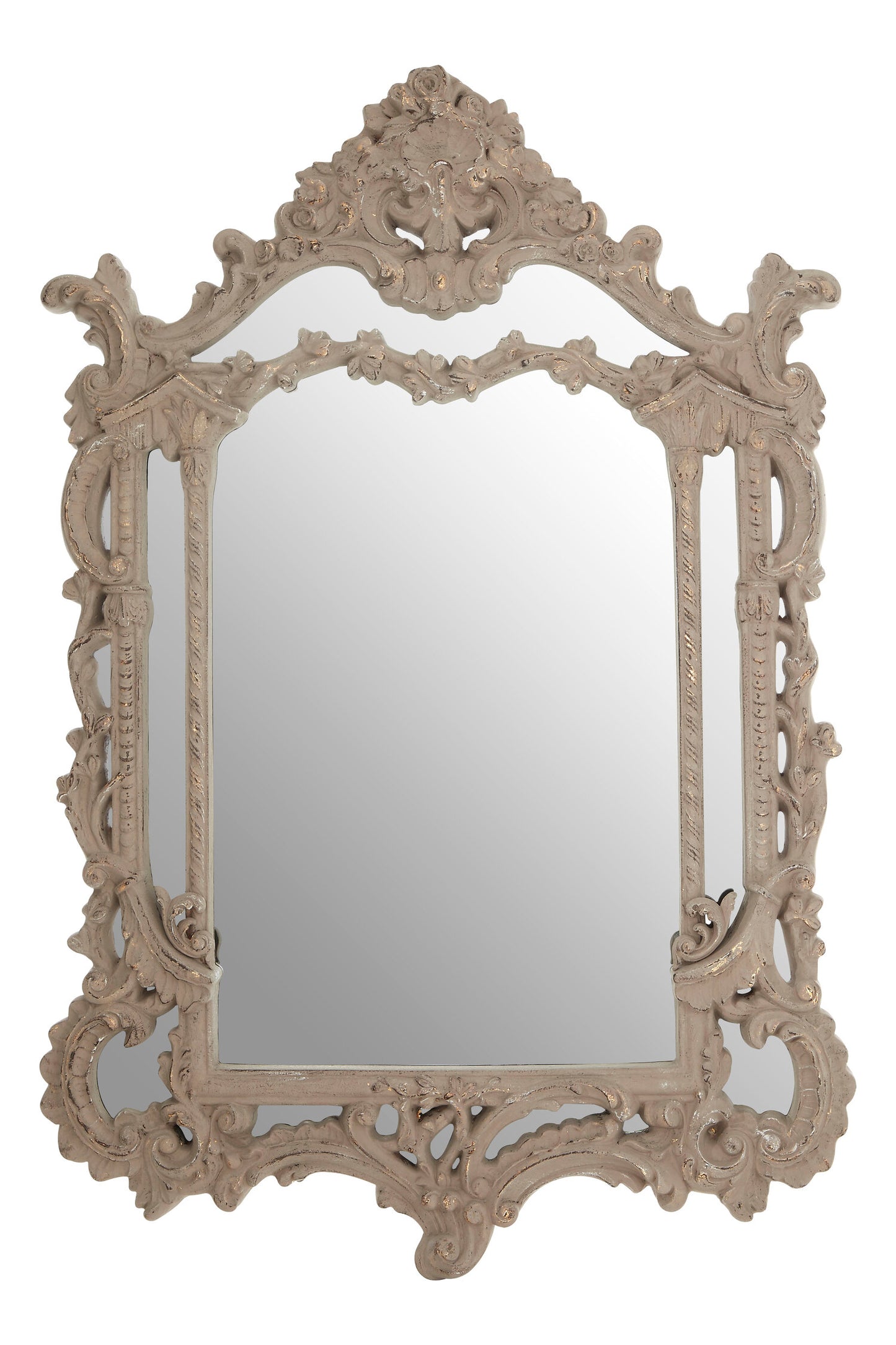 Vienna Antique Grey Ornate Wall Mirror