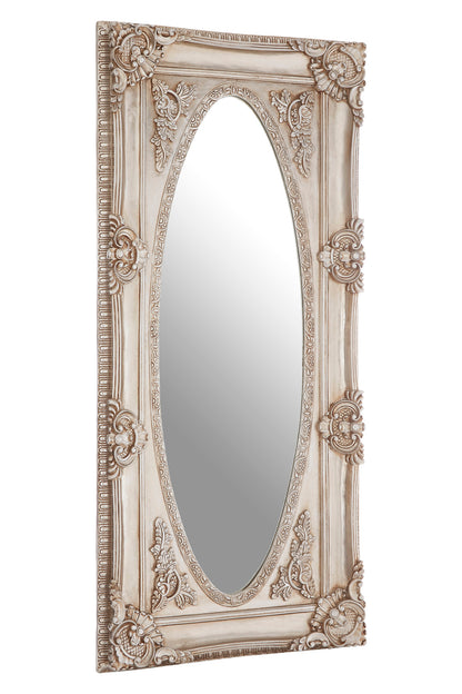 Bella Champagne Oval Border Wall Mirror