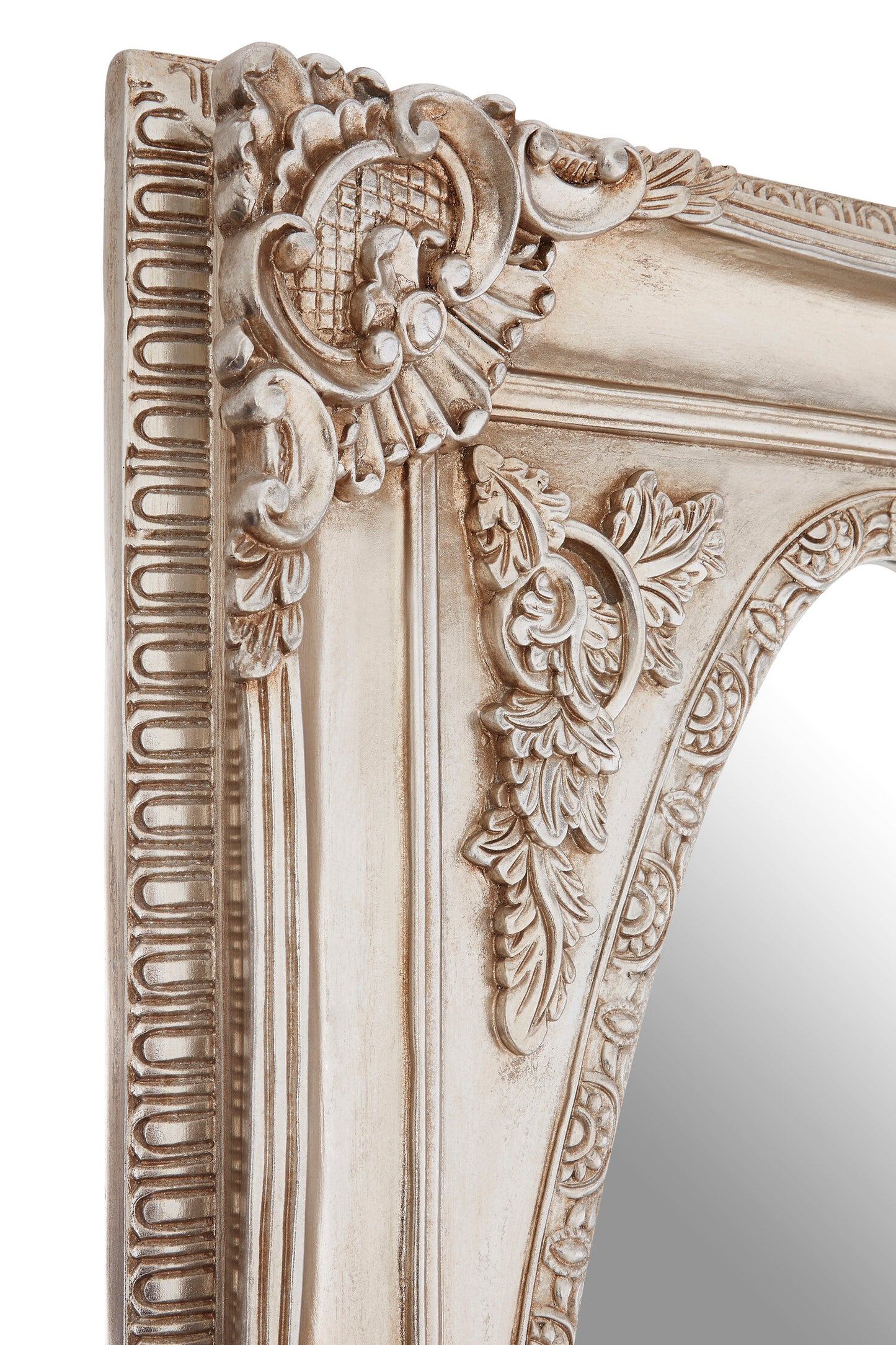 Bella Champagne Oval Border Wall Mirror