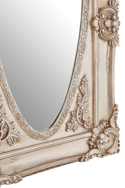 Bella Champagne Oval Border Wall Mirror