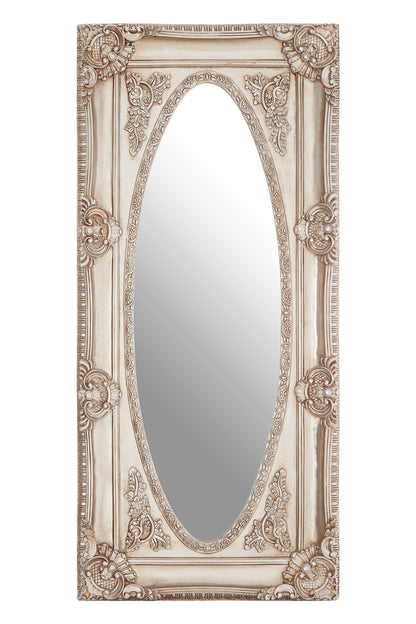 Bella Champagne Oval Border Wall Mirror