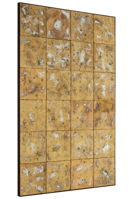 Distressed Antique Gold Wall Mirror