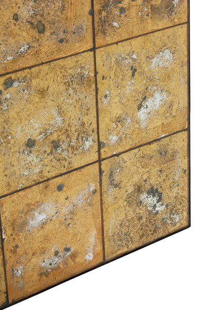 Distressed Antique Gold Wall Mirror