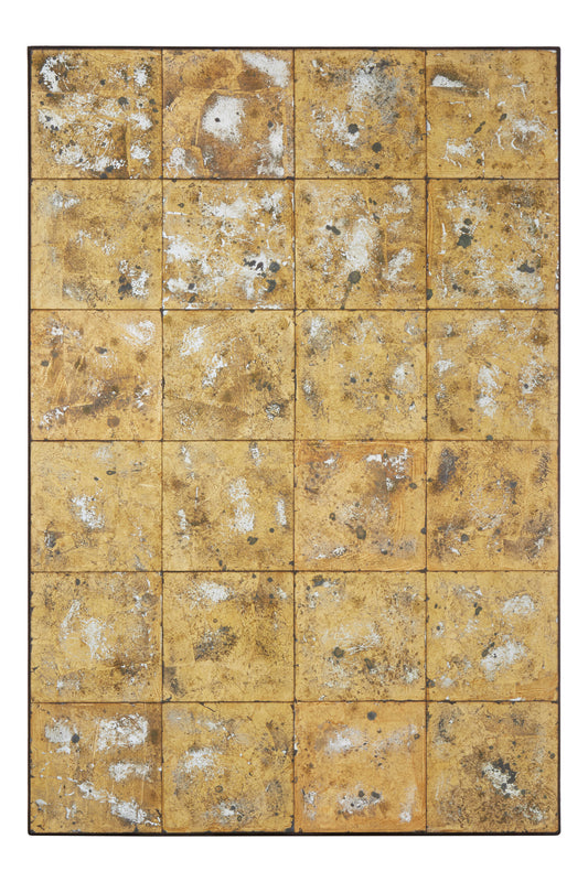 Distressed Antique Gold Wall Mirror