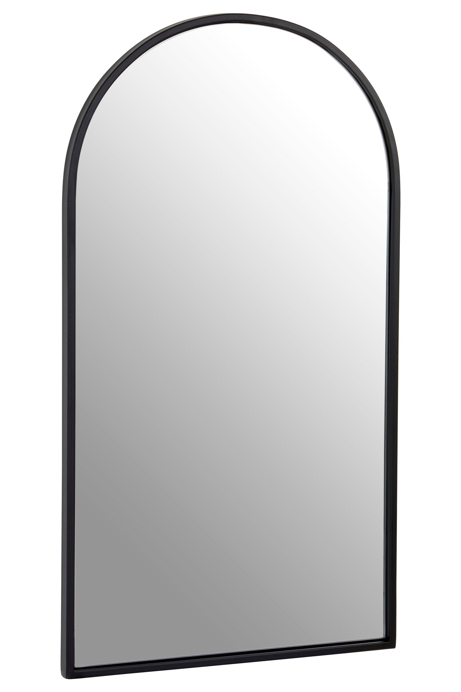 Aramis Industrial Black Frame Large Arch Wall Mirror | Bali & Blue