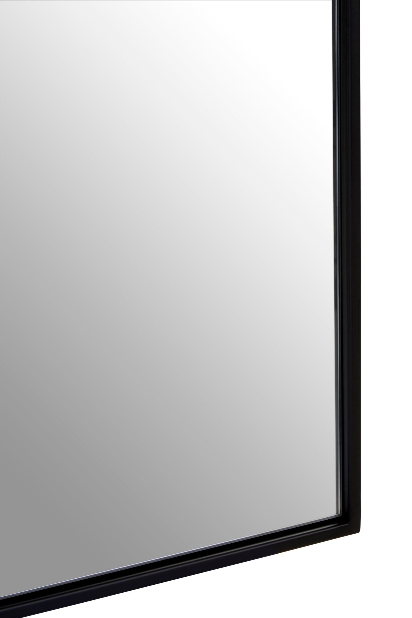 Aramis Industrial Black Frame Large Arch Wall Mirror