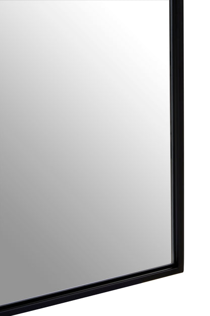 Aramis Industrial Black Frame Large Arch Wall Mirror