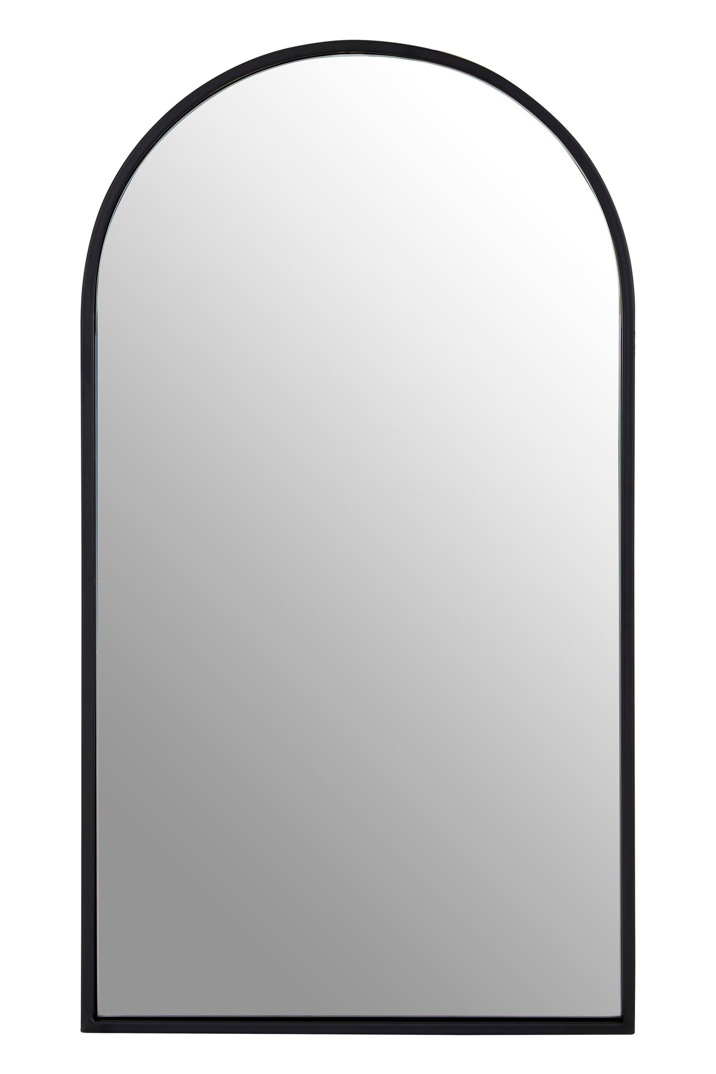 Aramis Industrial Black Frame Large Arch Wall Mirror