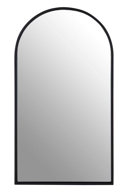 Aramis Industrial Black Frame Large Arch Wall Mirror