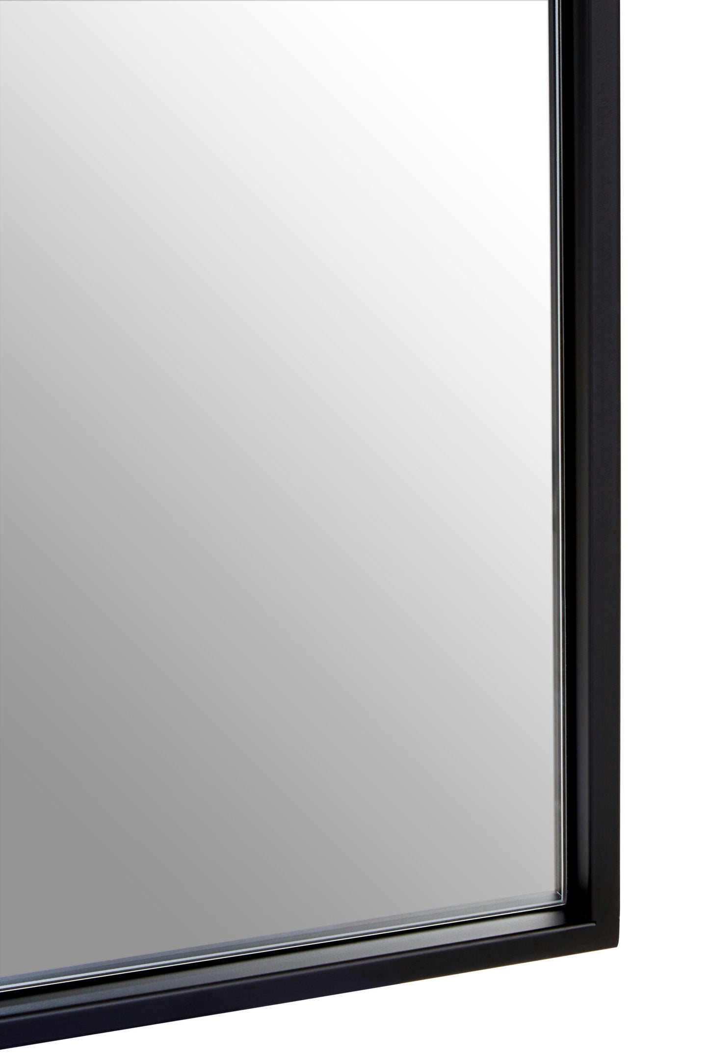 Aramis Industrial Black Frame Arch Wall Mirror