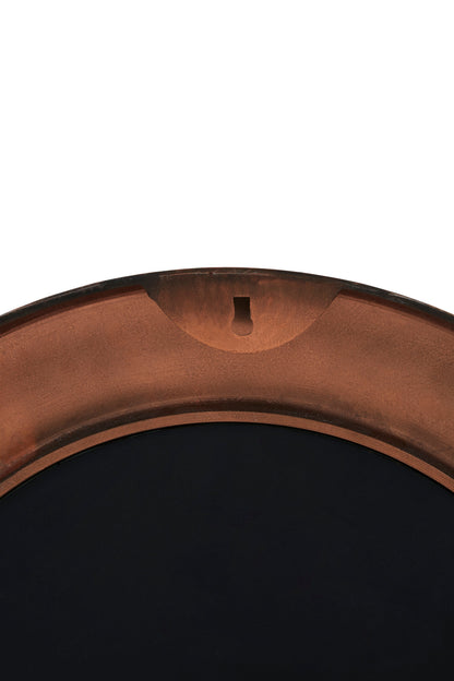 Francis Copper Finish Round Wall Mirror