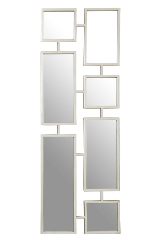 Chrono Industrial Silver Multi-Frame Wall Mirror