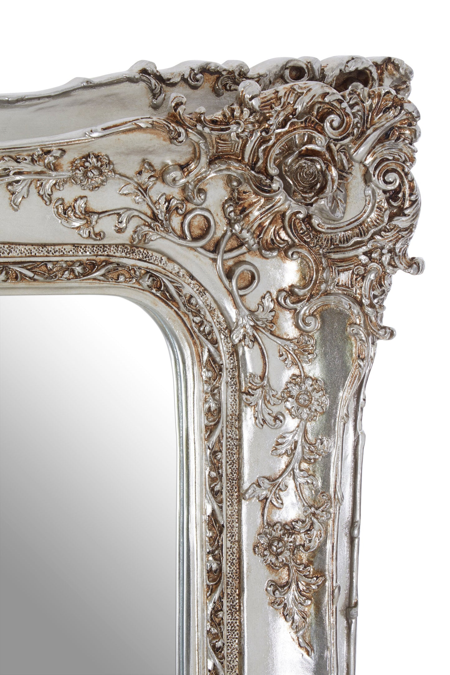 Bella Champagne Baroque Style Wall Mirror