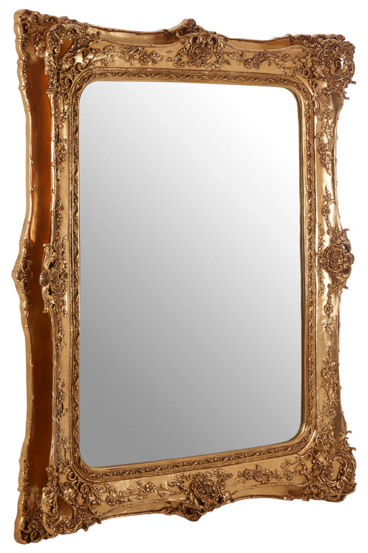 Bella Gold Baroque Style Wall Mirror