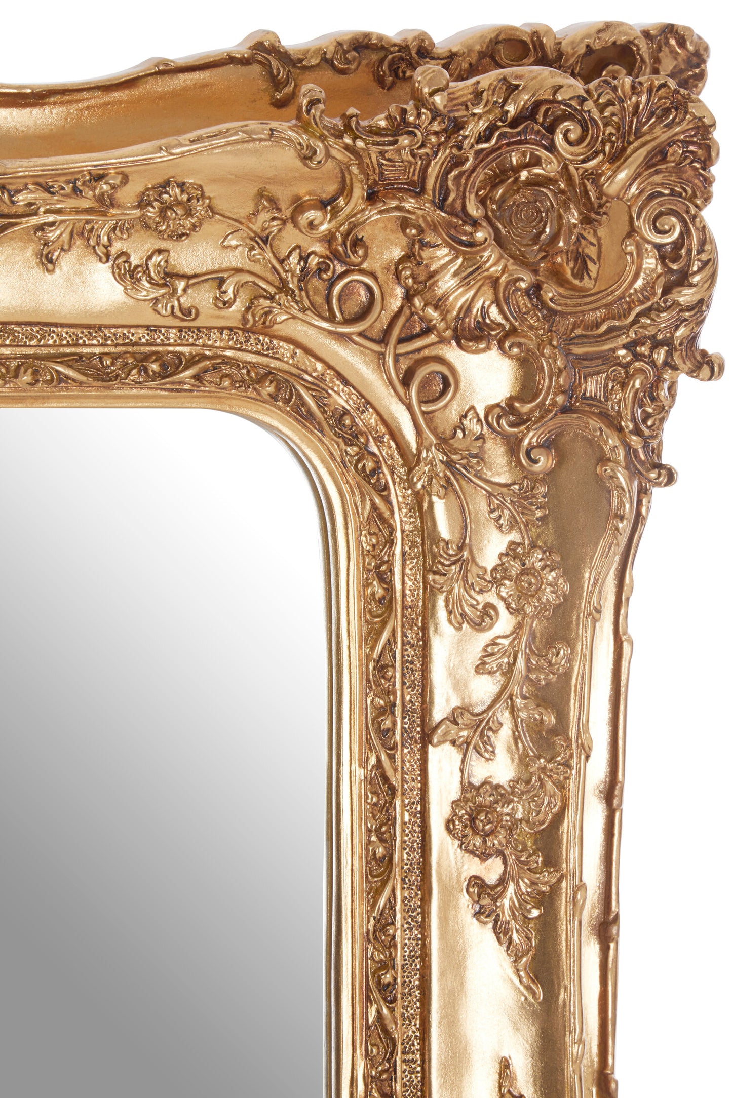 Bella Gold Baroque Style Wall Mirror