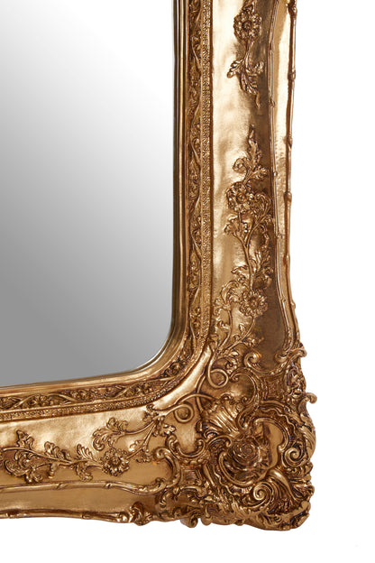 Bella Gold Baroque Style Wall Mirror