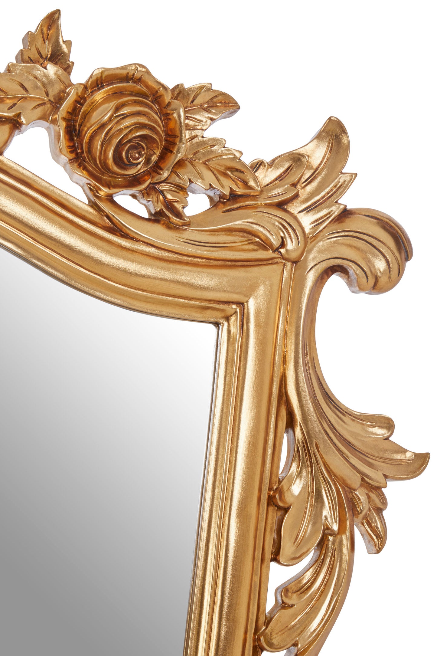 Bella Gold Finish Tapered Wall Mirror