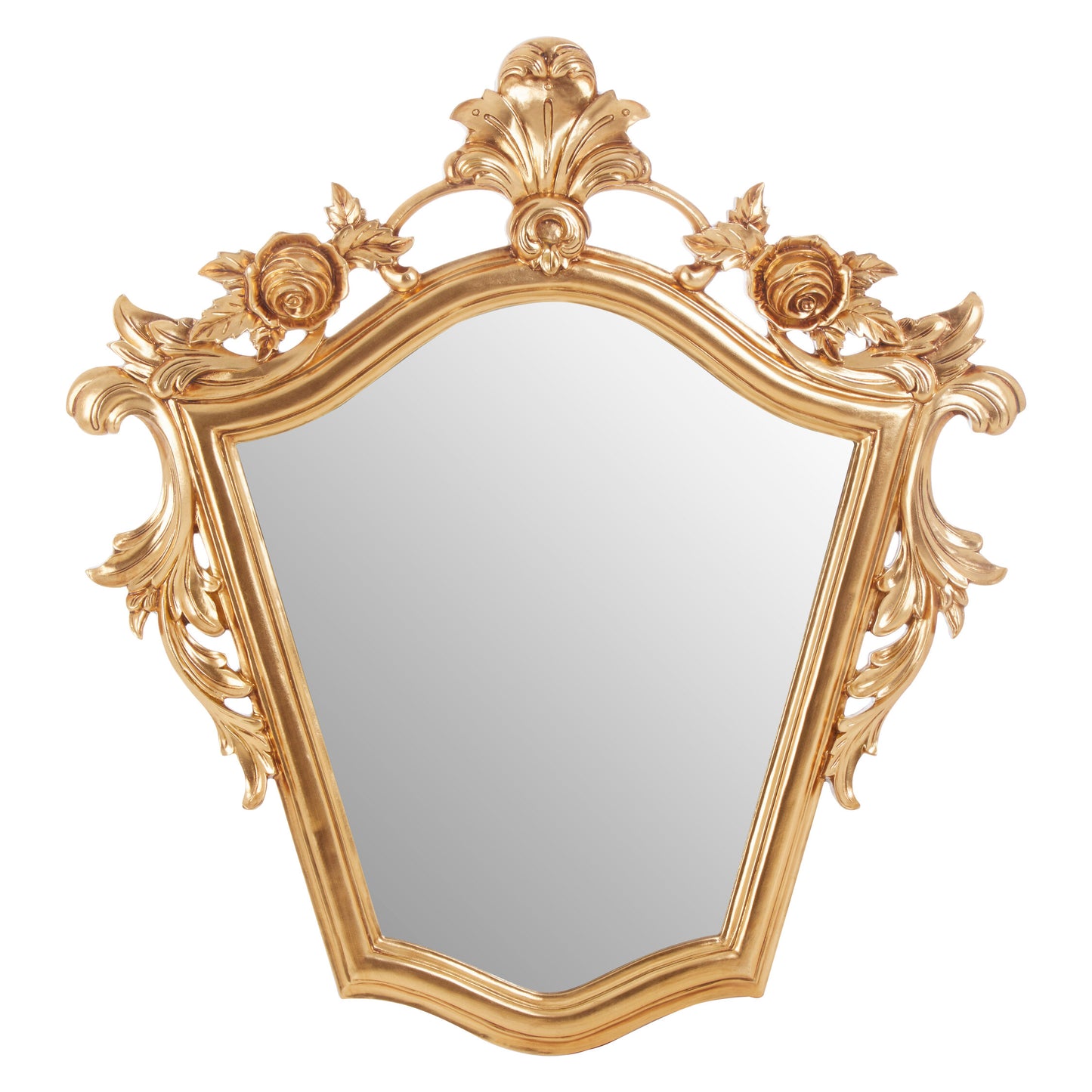 Bella Gold Finish Tapered Wall Mirror