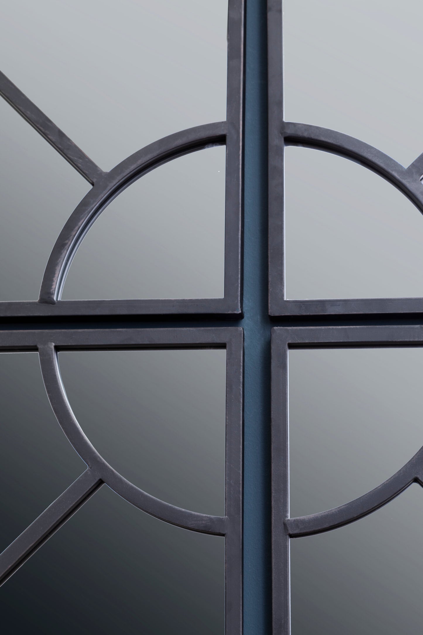 Blake Round Window Pane Wall Mirror