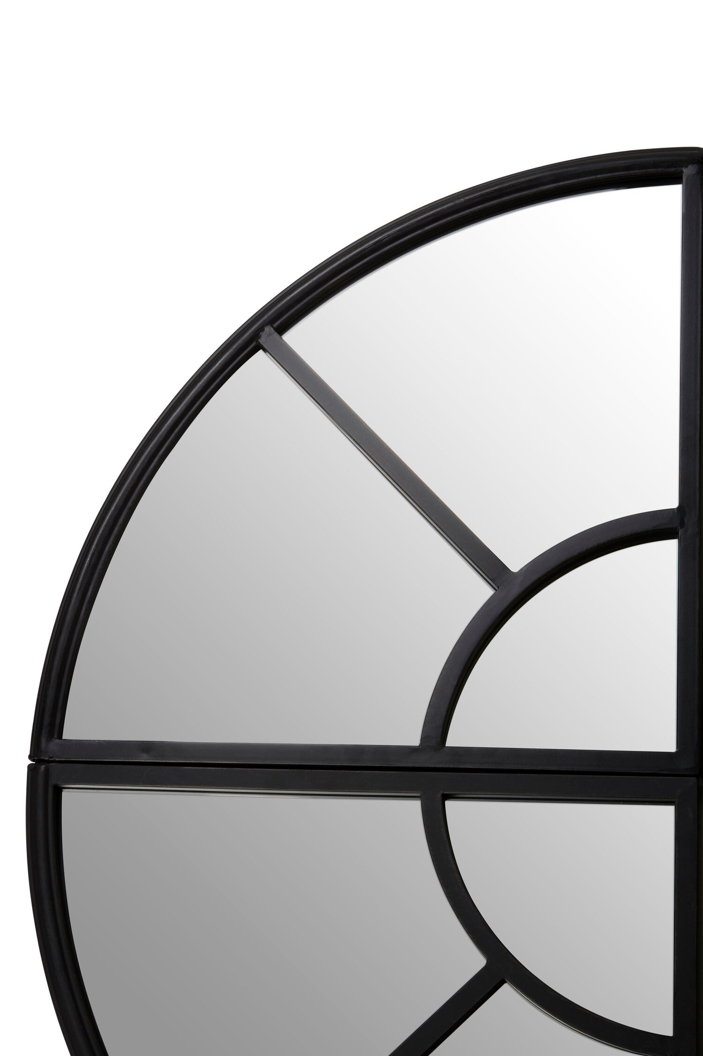 Blake Round Window Pane Wall Mirror