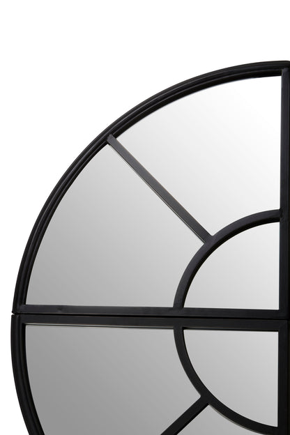 Blake Round Window Pane Wall Mirror