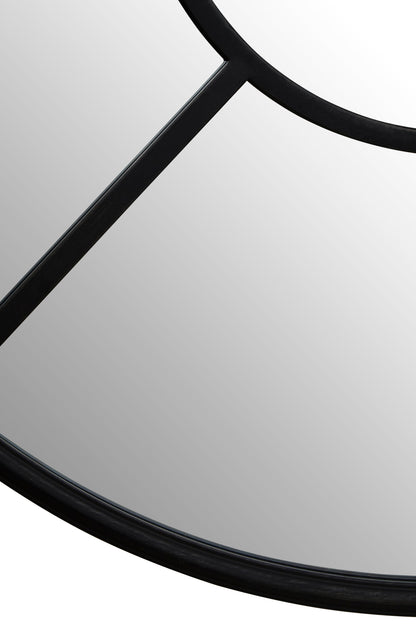 Blake Round Window Pane Wall Mirror