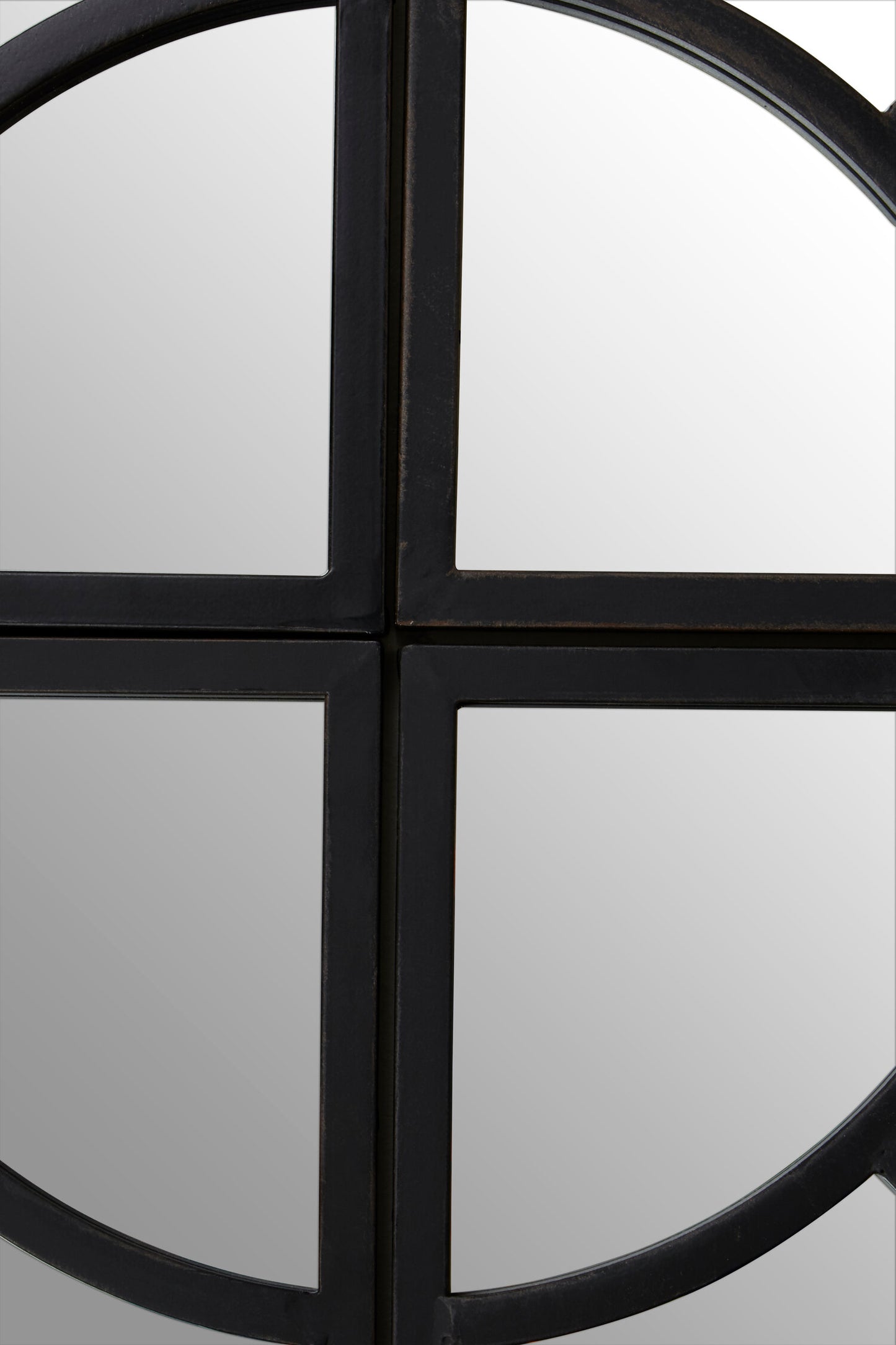 Blake Round Window Pane Wall Mirror