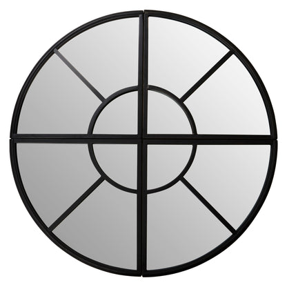 Blake Round Window Pane Wall Mirror