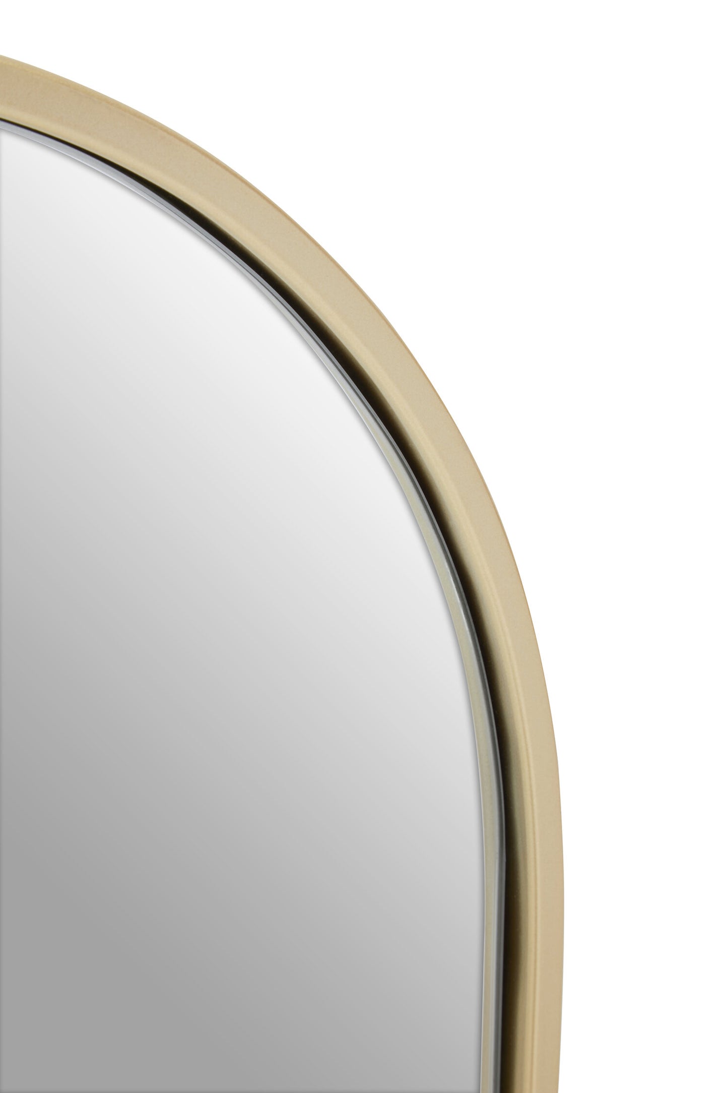 Aramis Luxe Gold Frame Large Arched Wall Mirror