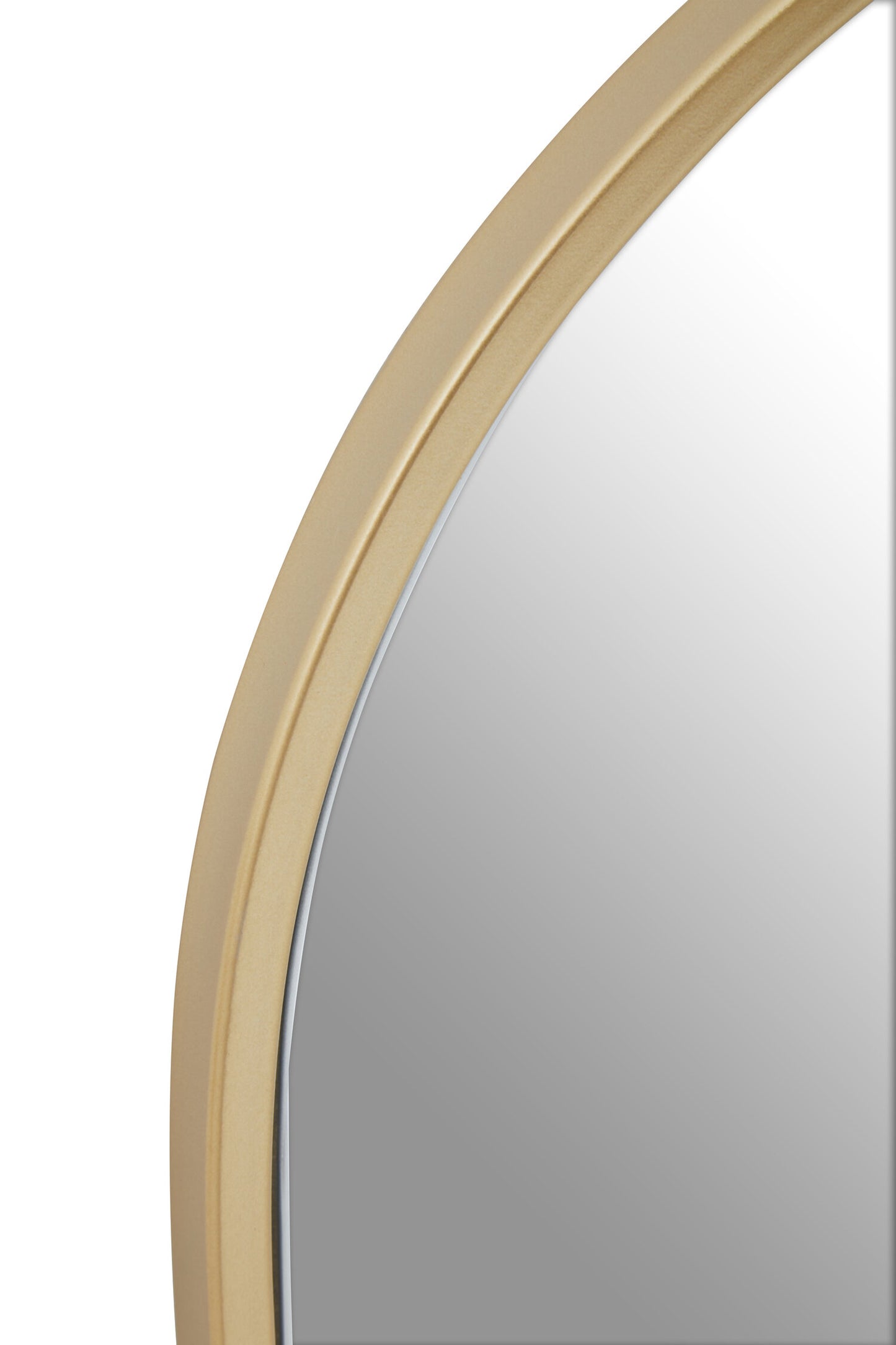 Aramis Luxe Gold Frame Large Arched Wall Mirror