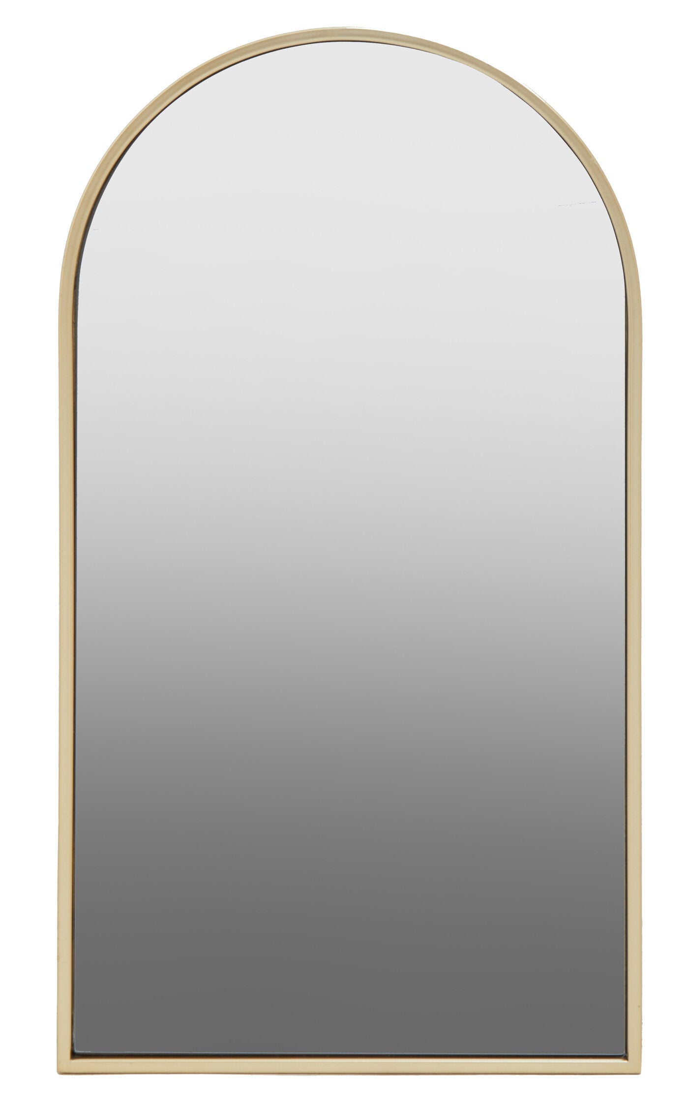Aramis Luxe Gold Frame Large Arched Wall Mirror