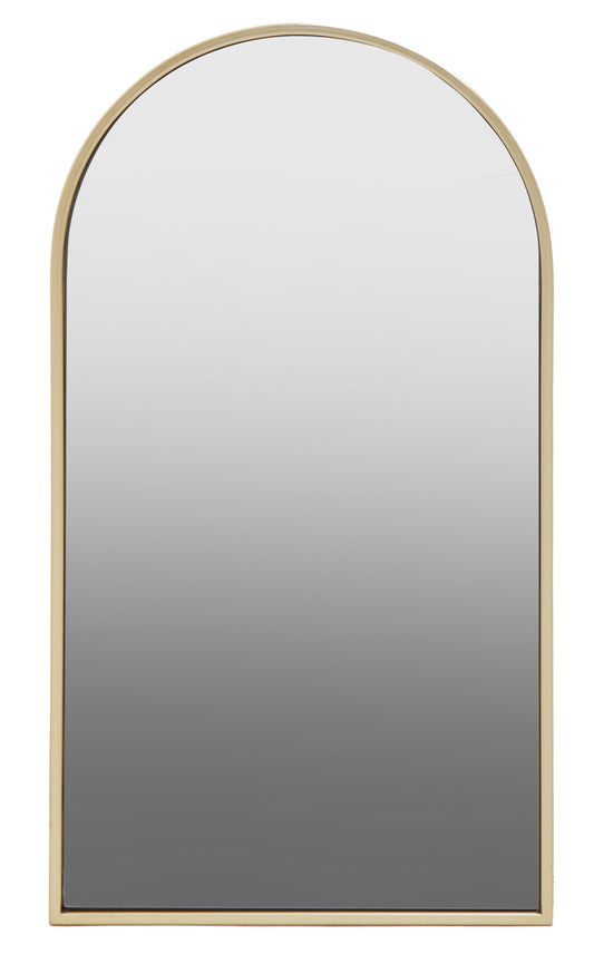 Aramis Luxe Gold Frame Large Arched Wall Mirror