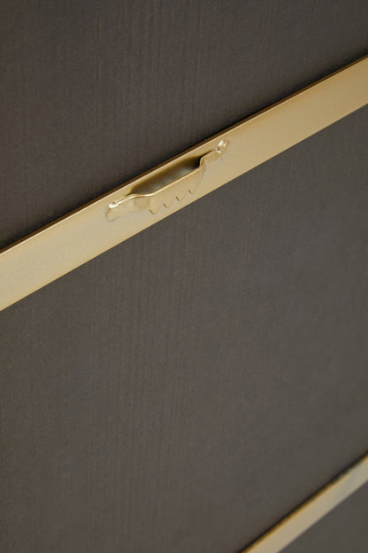 Aramis Luxe Gold Arched Wall Mirror