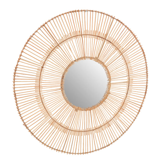Congo Natural Rattan Wall Mirror.