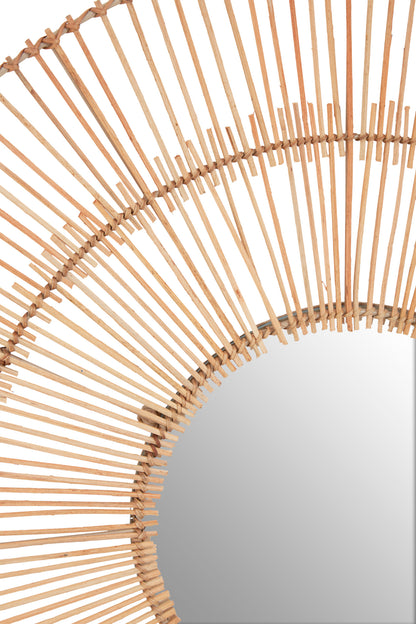 Congo Natural Rattan Wall Mirror.