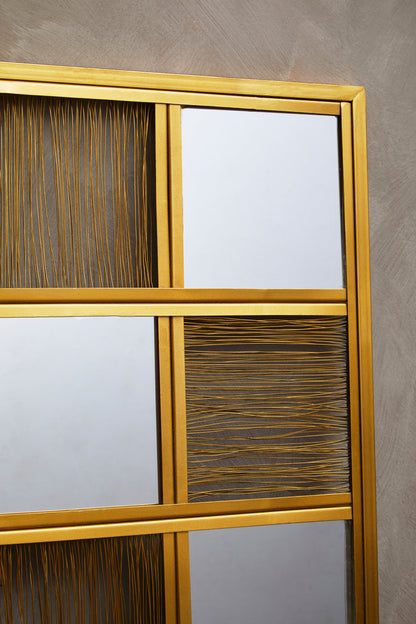 Artemis Gold Wire Wall Mirror