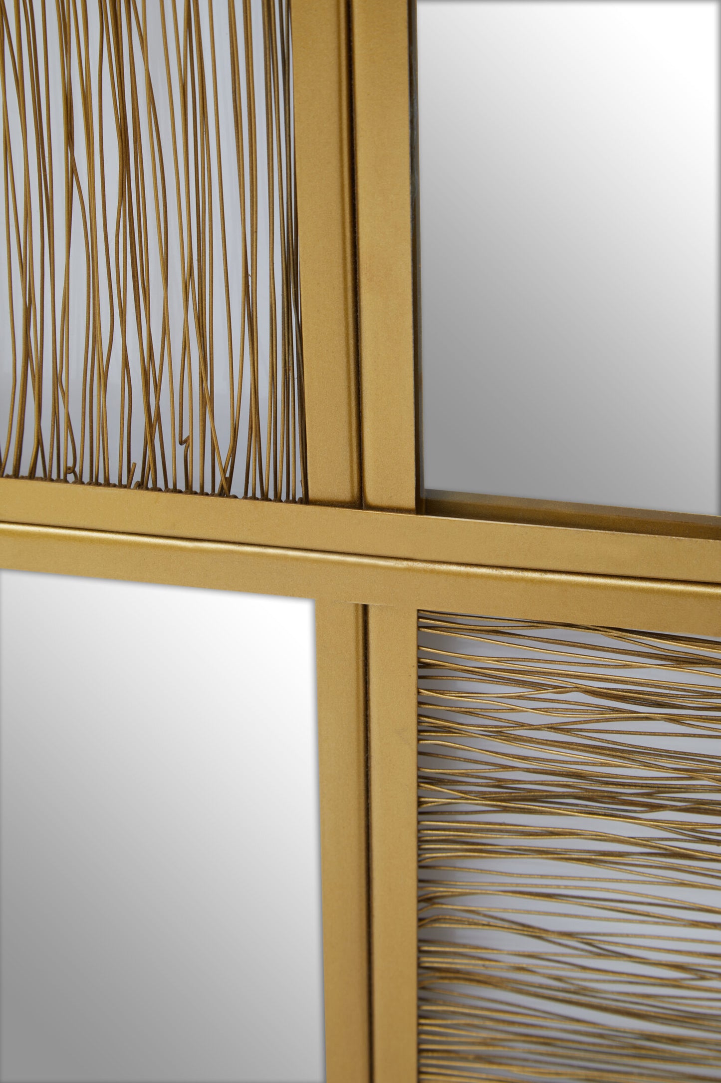 Artemis Gold Wire Wall Mirror