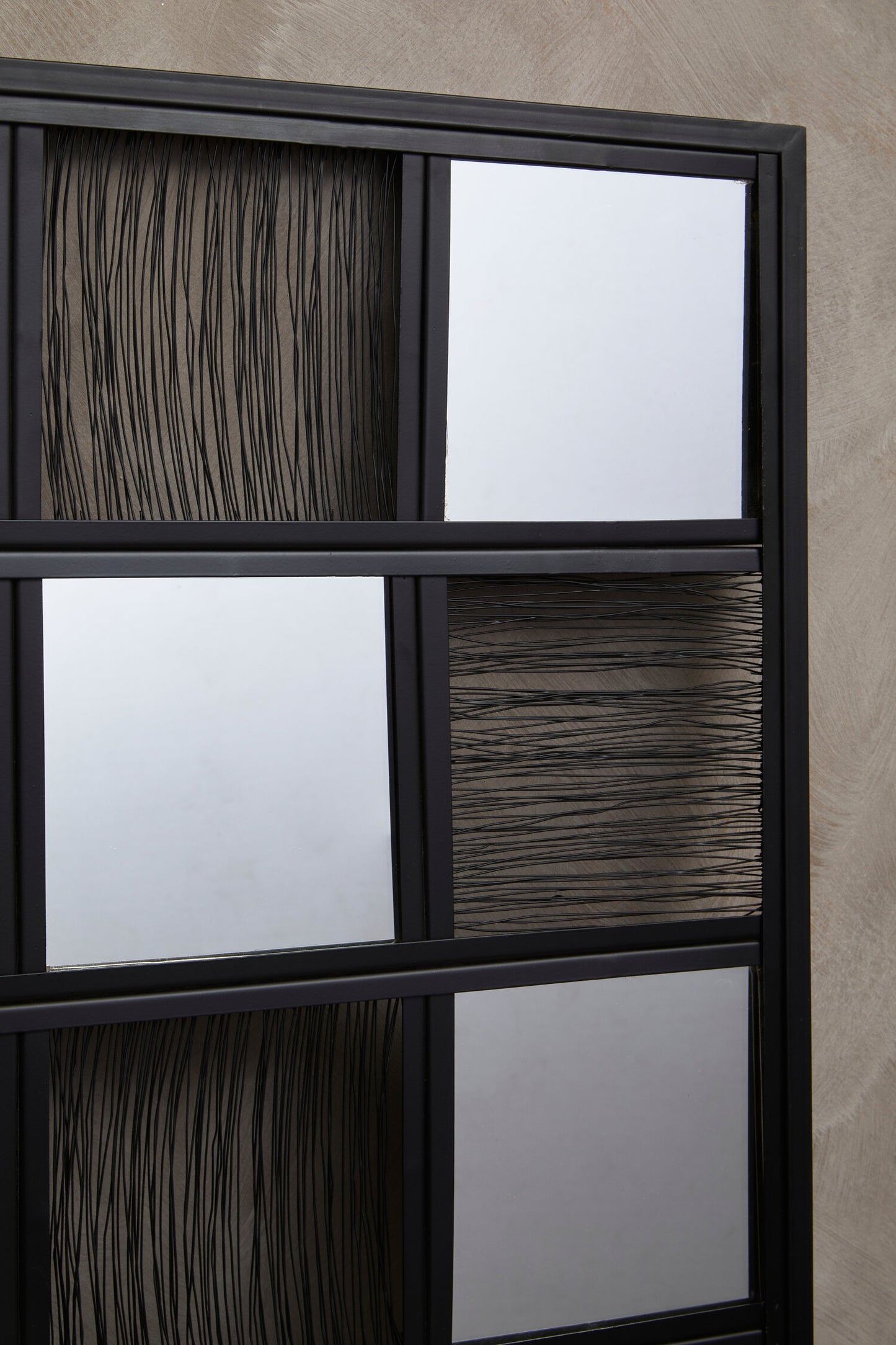 Artemis Black Wire Wall Mirror