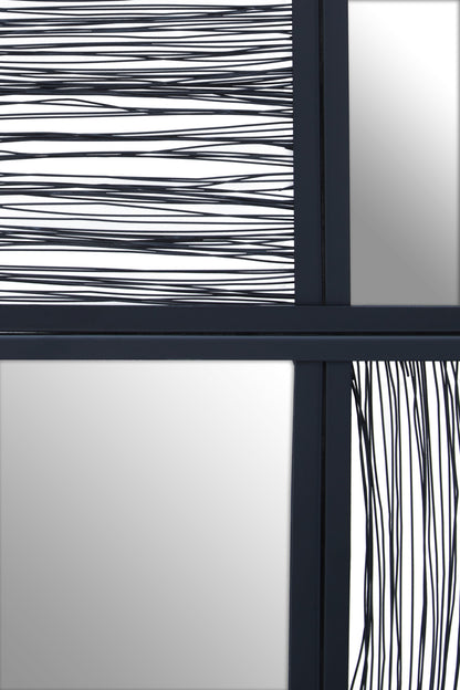 Artemis Black Wire Wall Mirror