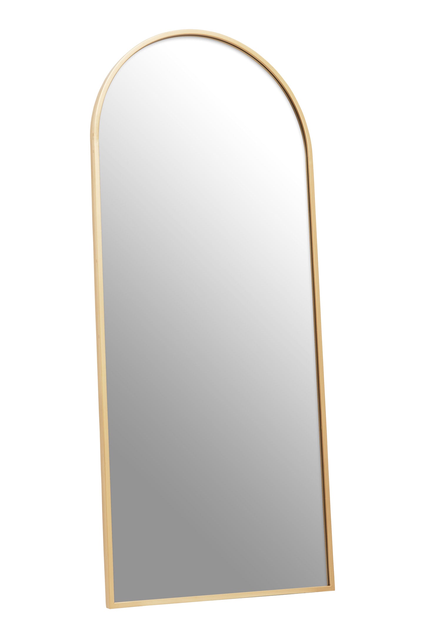 Alana Arched Gold Finish Wall Mirror