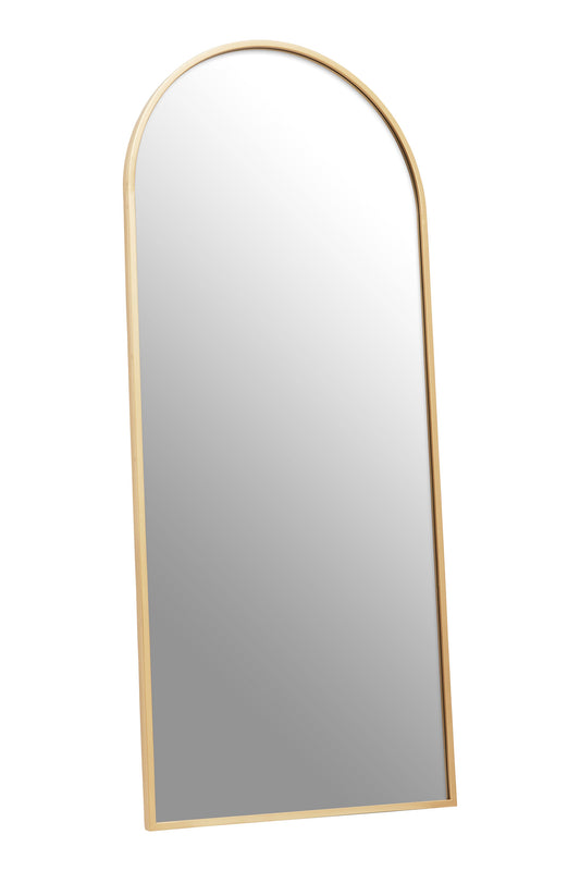 Alana Arched Gold Finish Wall Mirror