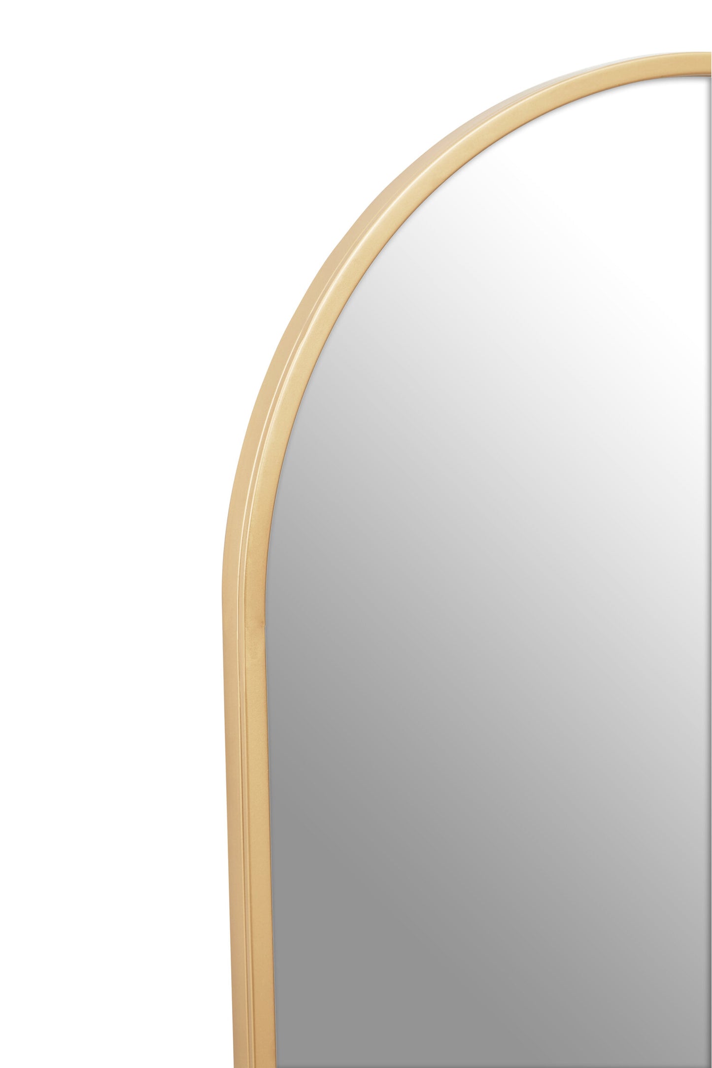 Alana Arched Gold Finish Wall Mirror