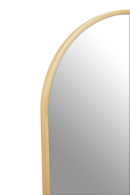 Alana Arched Gold Finish Wall Mirror