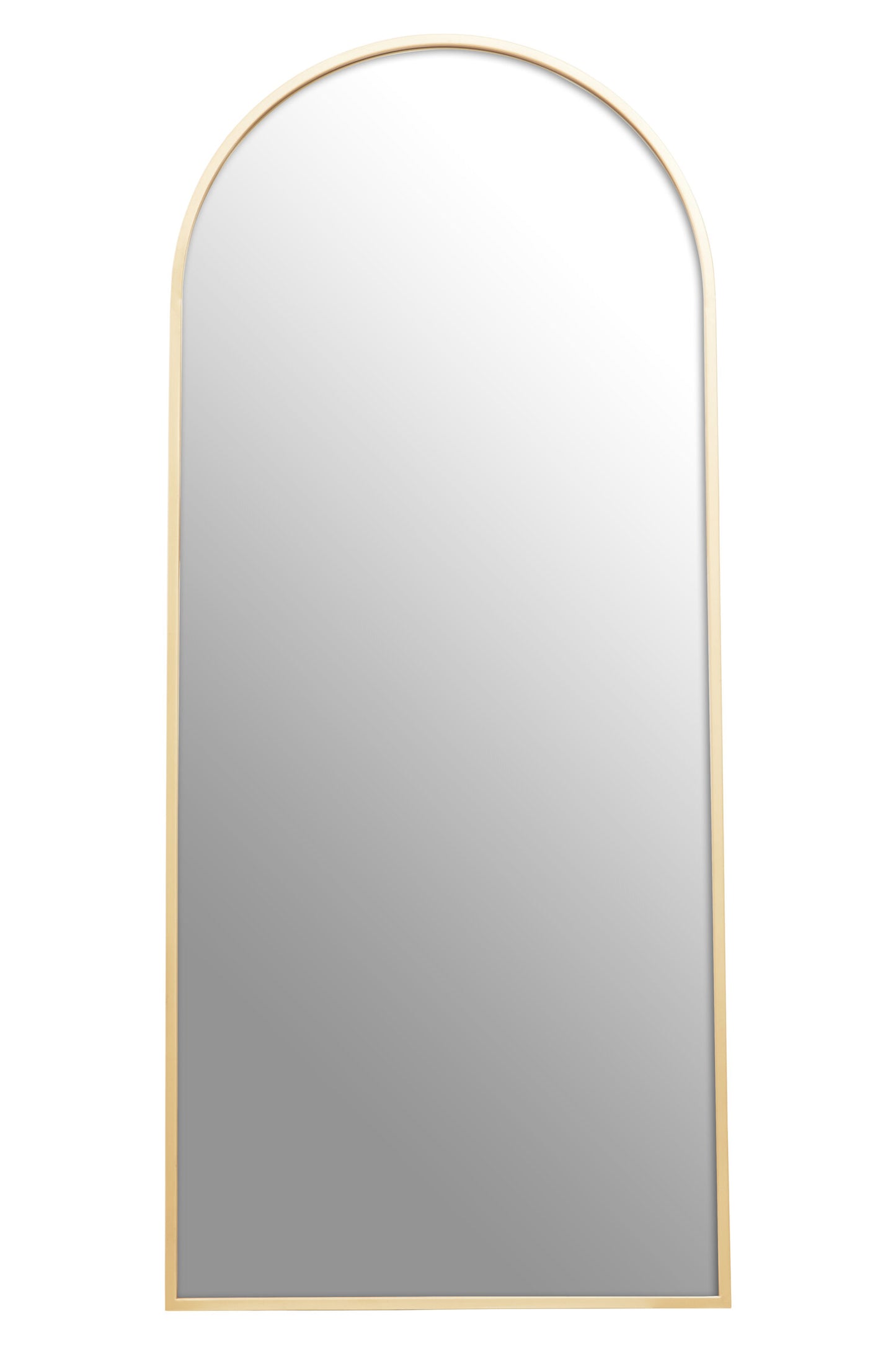 Alana Arched Gold Finish Wall Mirror