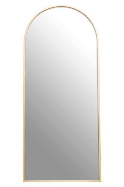 Alana Arched Gold Finish Wall Mirror