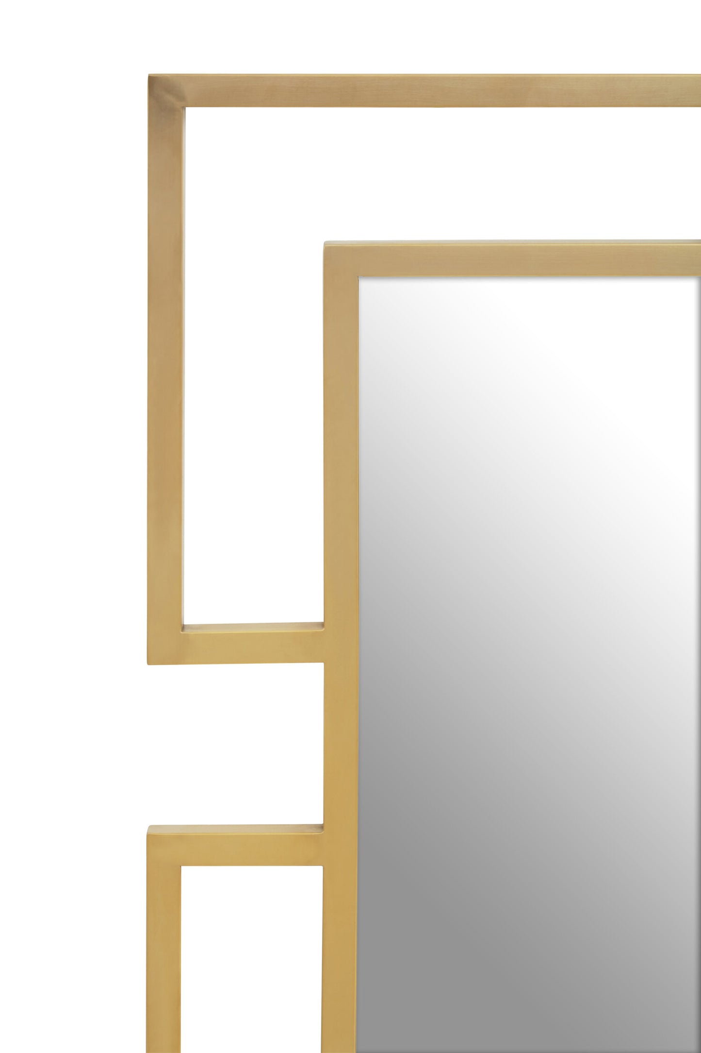 Allure Luxe Brushed Gold Small Wall Mirror
