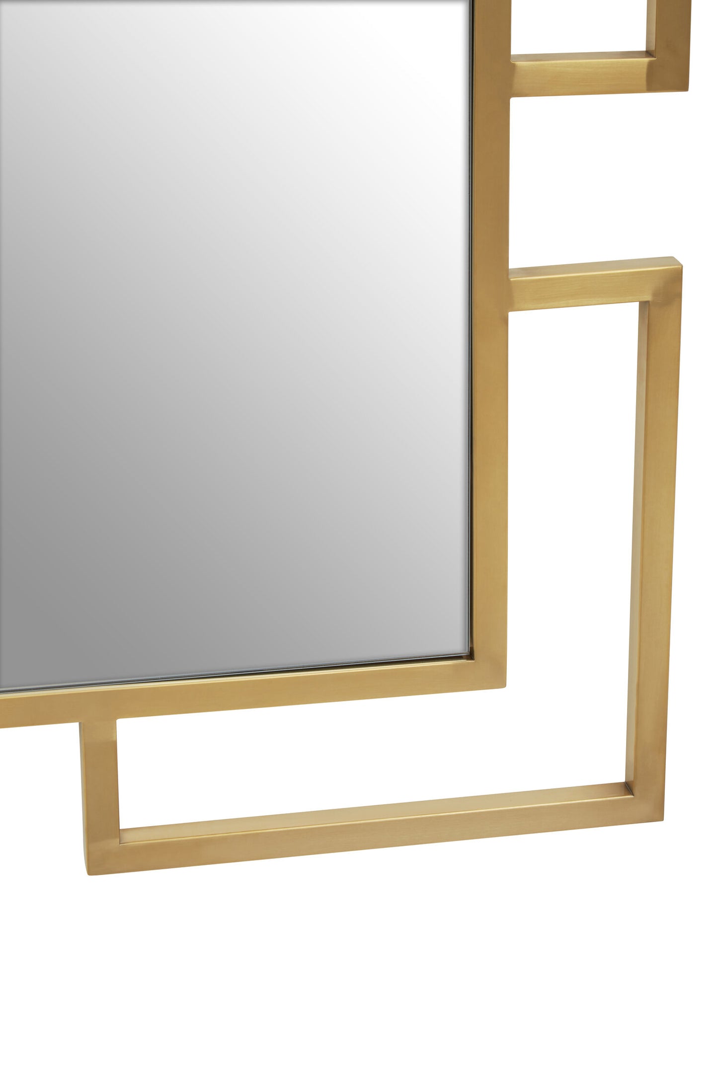 Allure Luxe Brushed Gold Small Wall Mirror