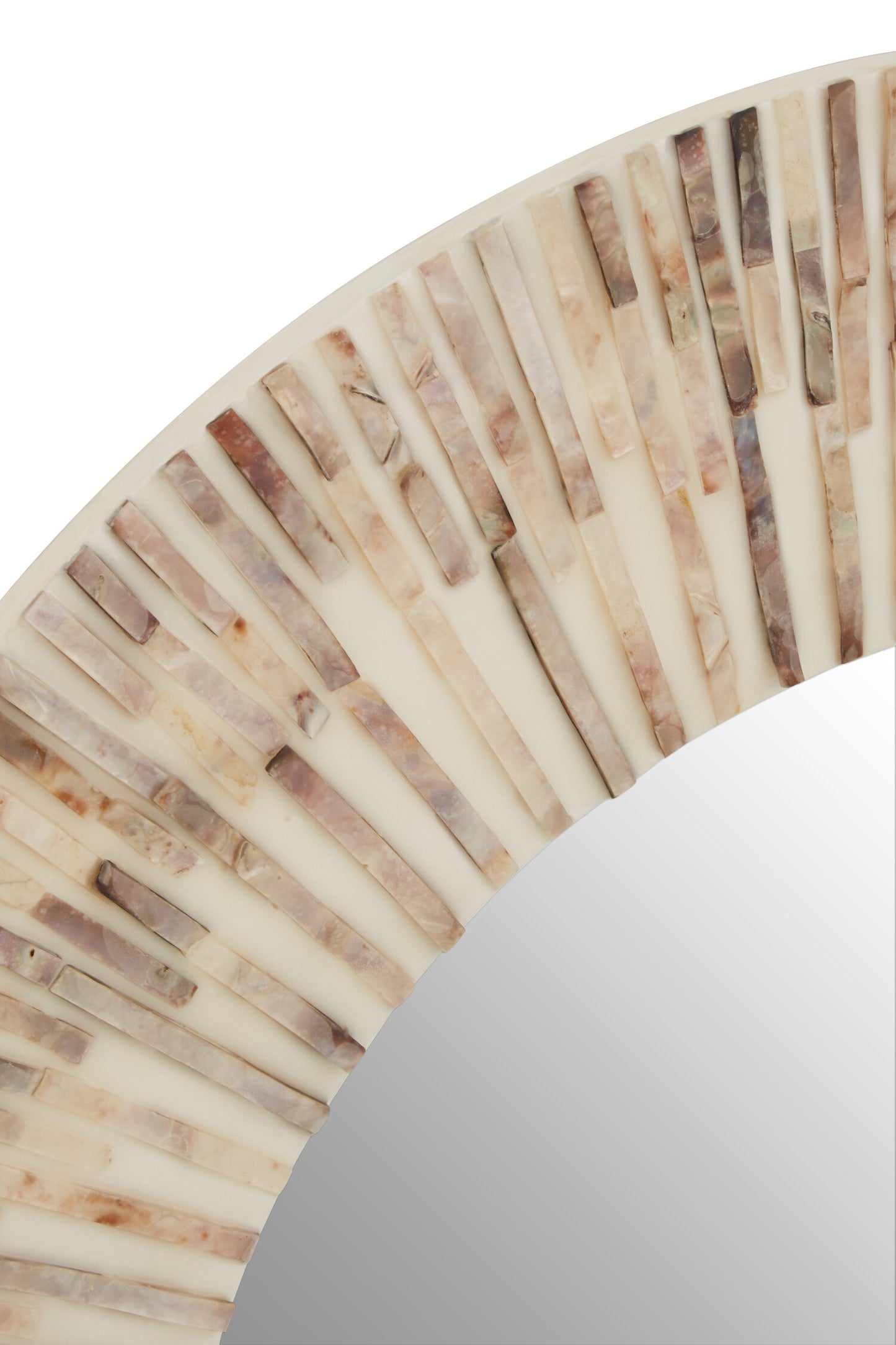 Shore Natural Shell Round Wall Mirror