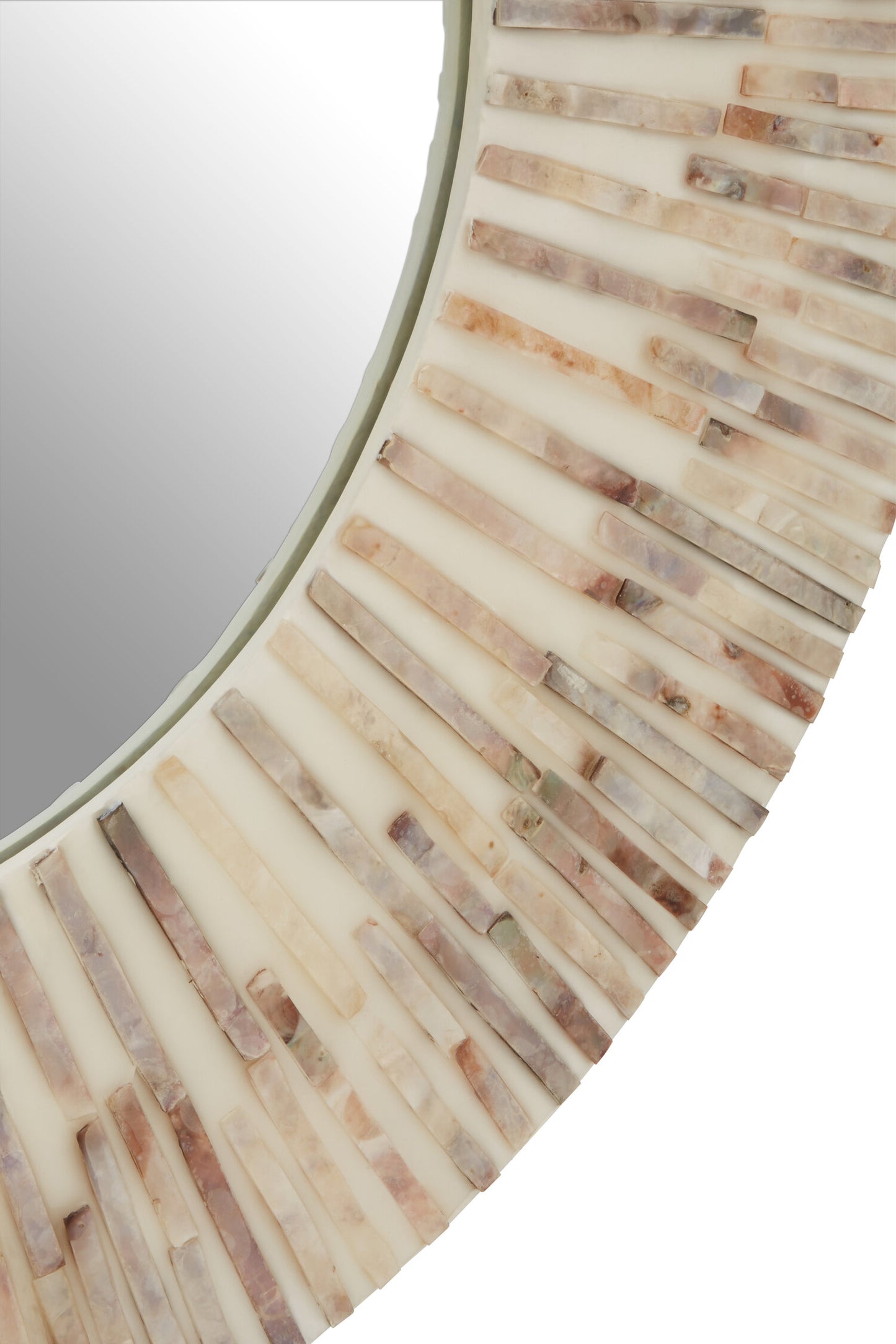 Shore Natural Shell Round Wall Mirror